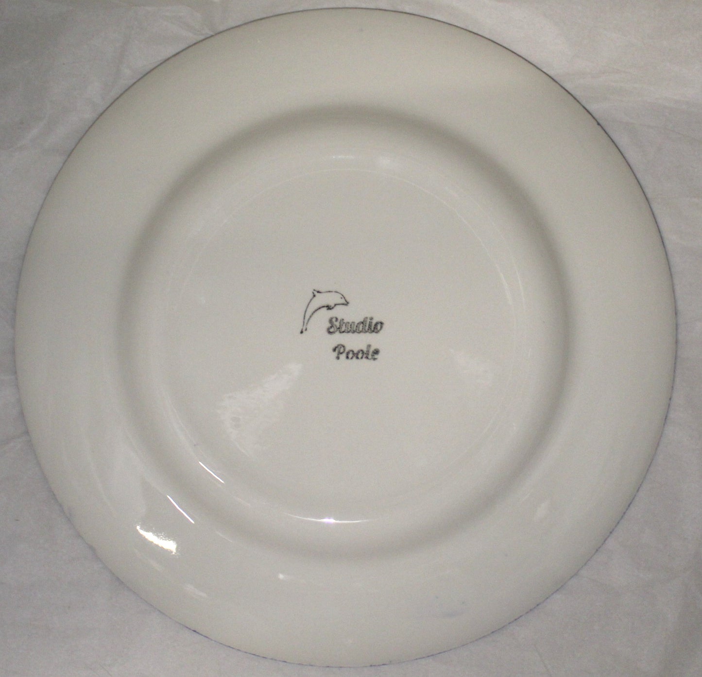 Dinner Plate - Studio Poole Blue Vine design