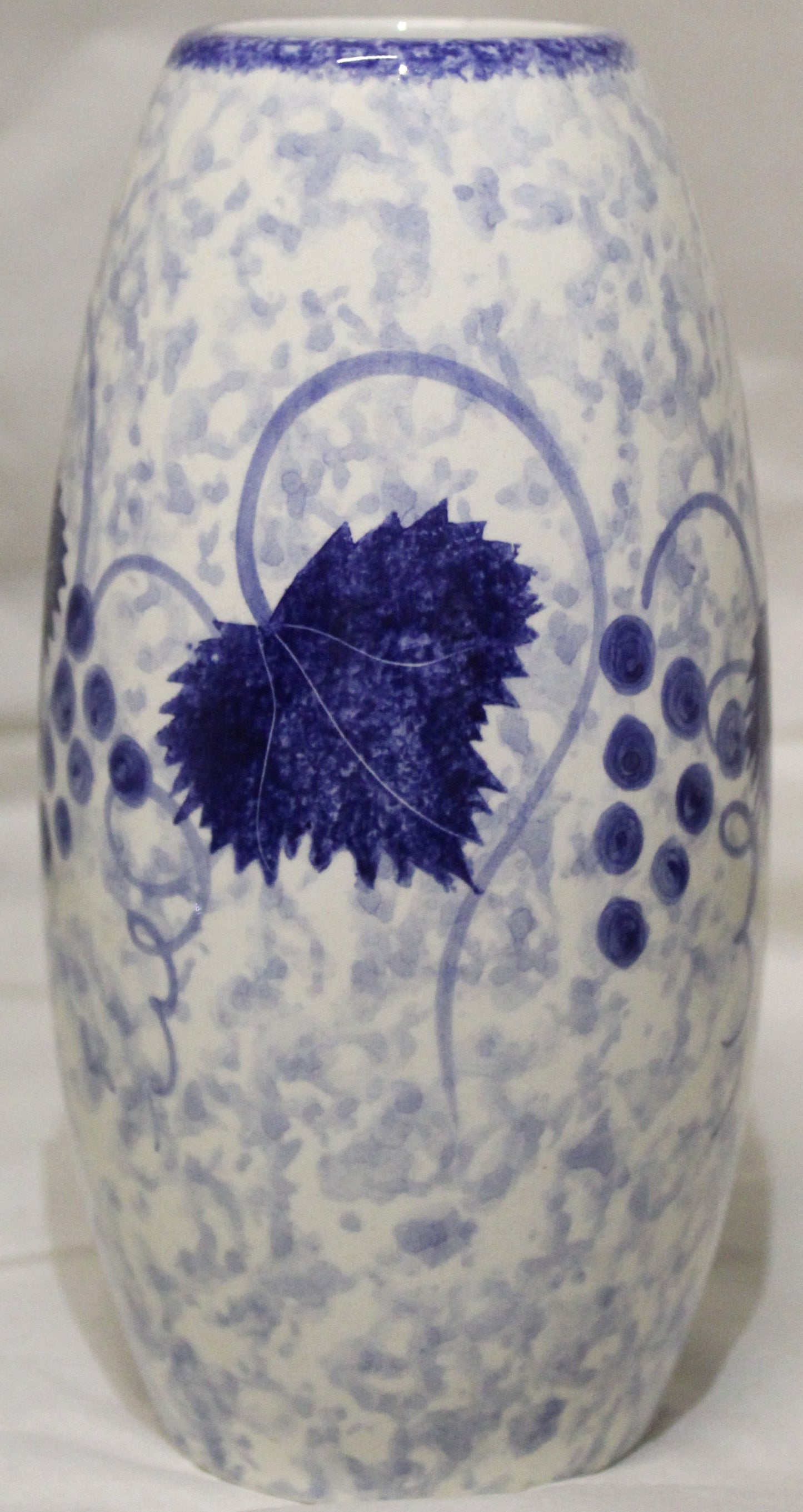 Torpedo Vase - Studio Poole Blue Vine
