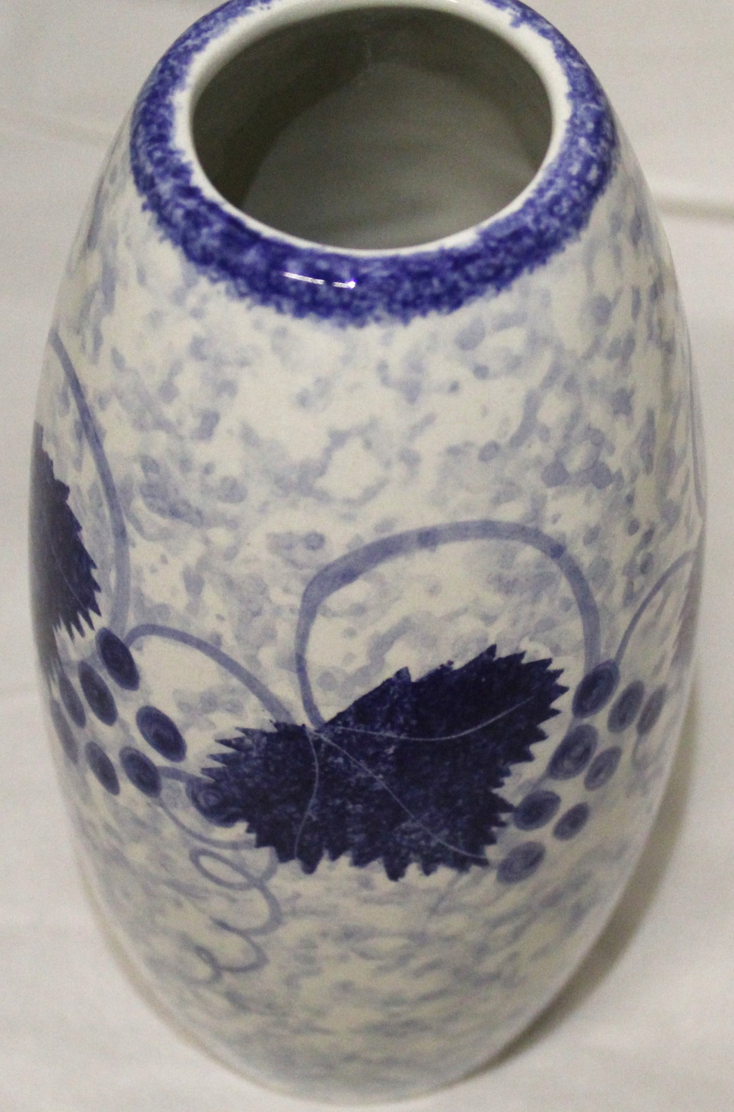 Torpedo Vase - Studio Poole Blue Vine