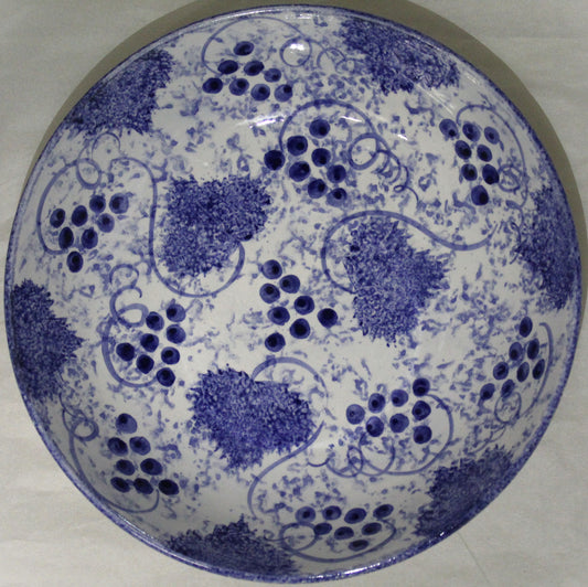 Pasta Bowl - Studio Poole Blue Vine design