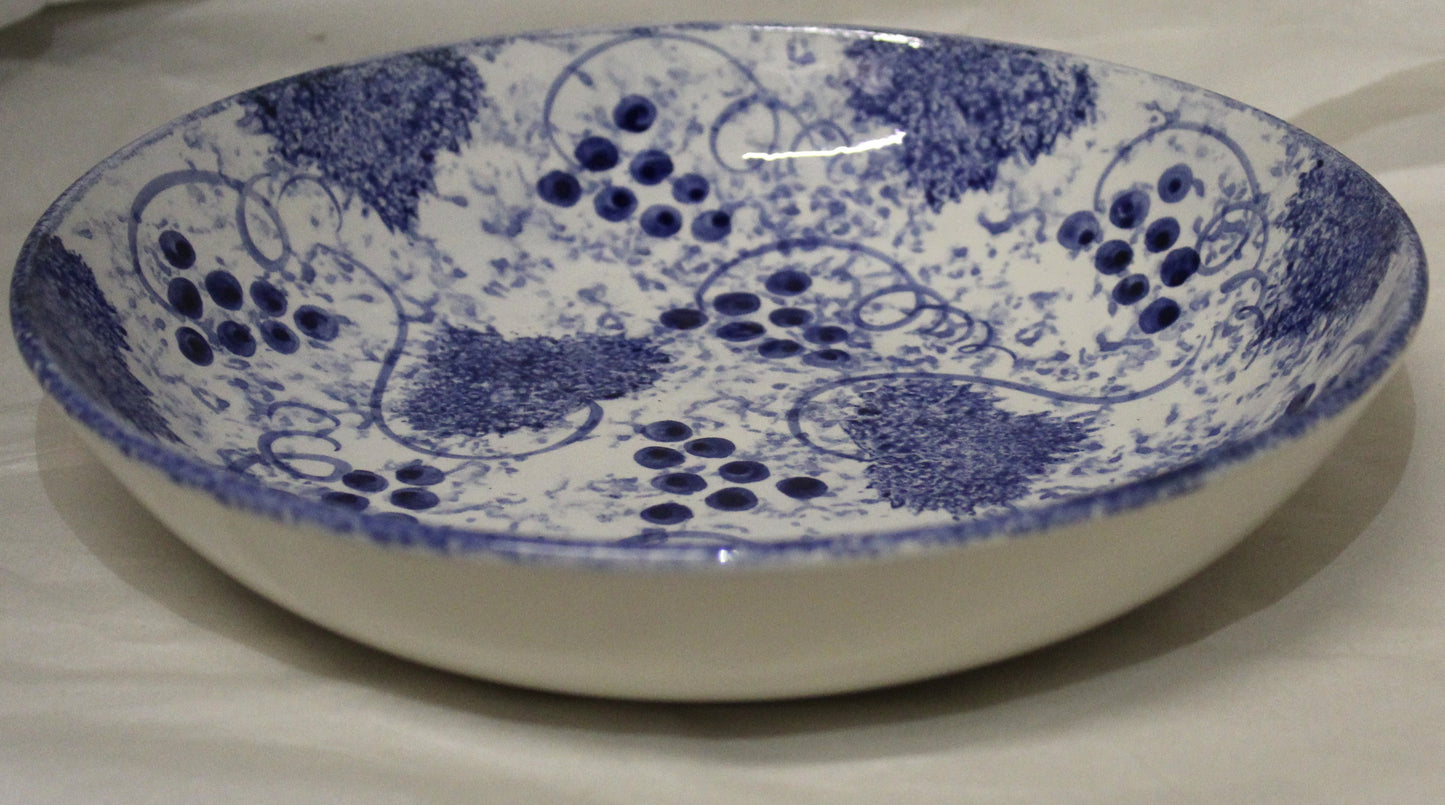 Pasta Bowl - Studio Poole Blue Vine design