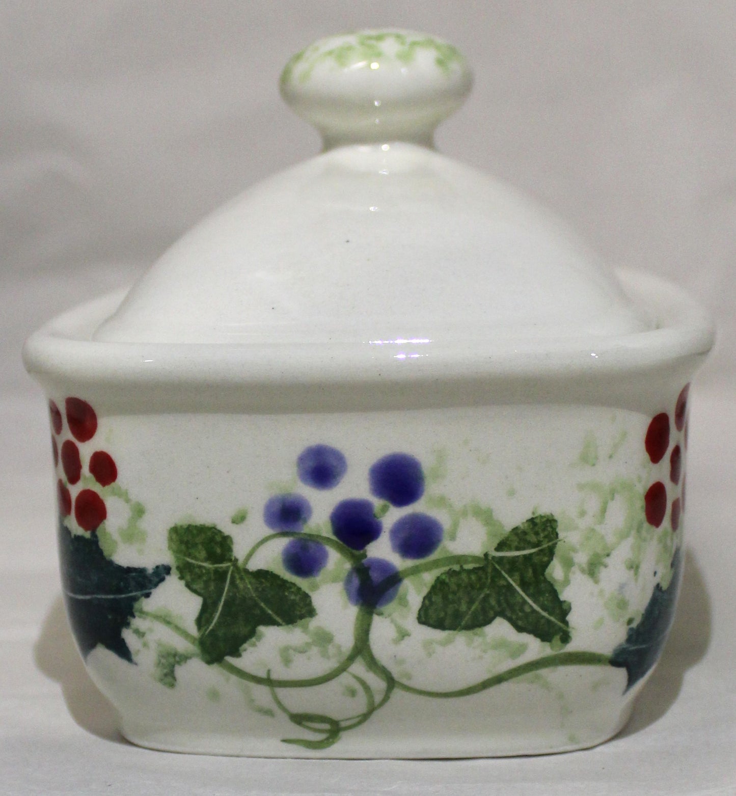 Butter Dish - Studio Poole Winter Vine design