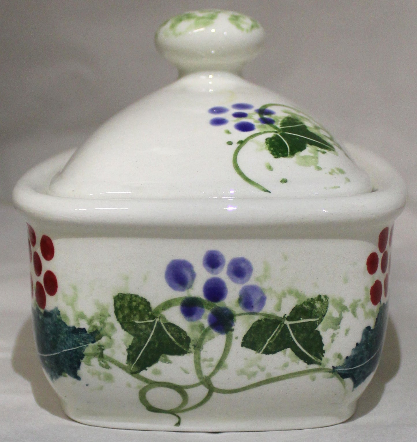 Butter Dish - Studio Poole Winter Vine design