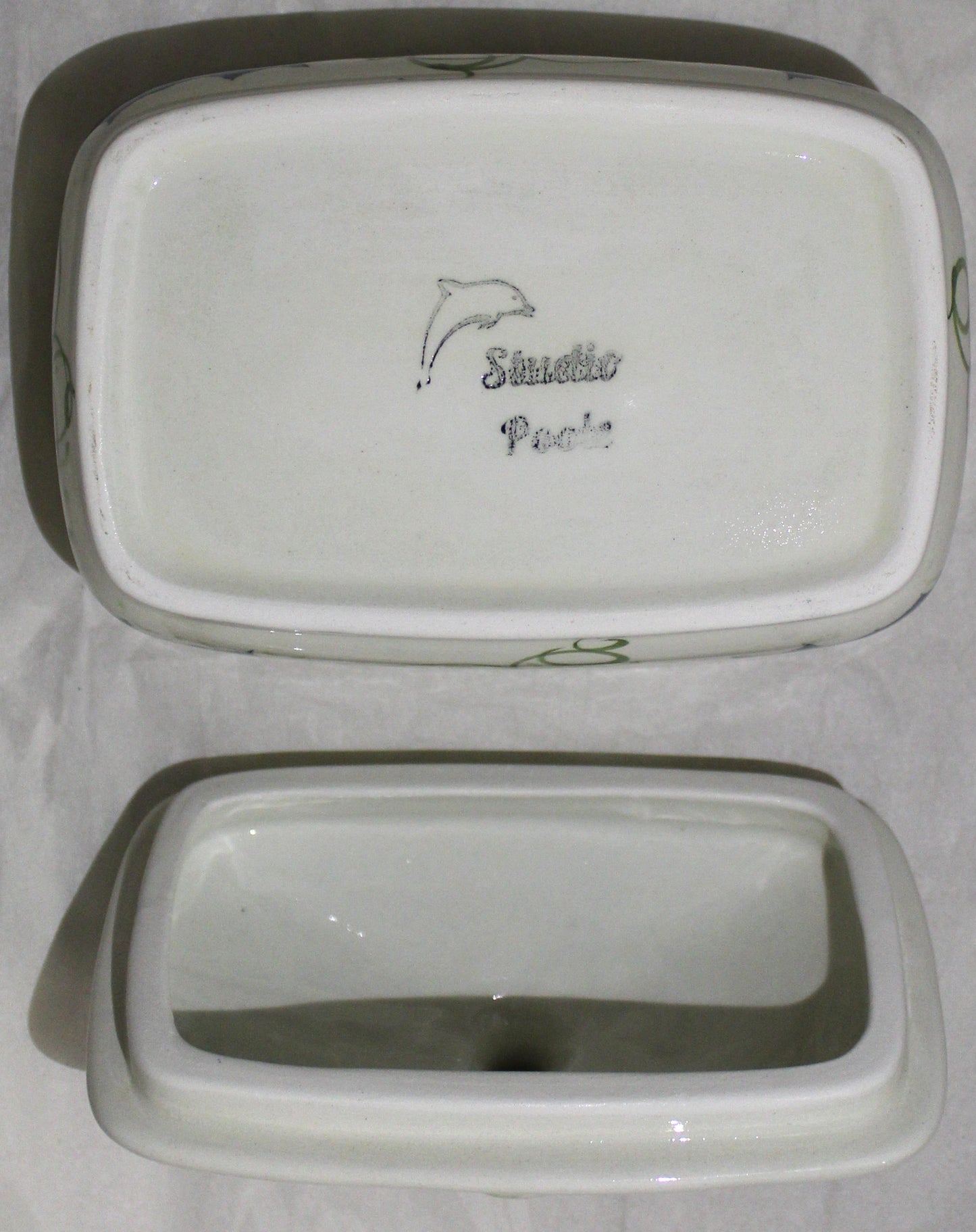 Butter Dish - Studio Poole Winter Vine design