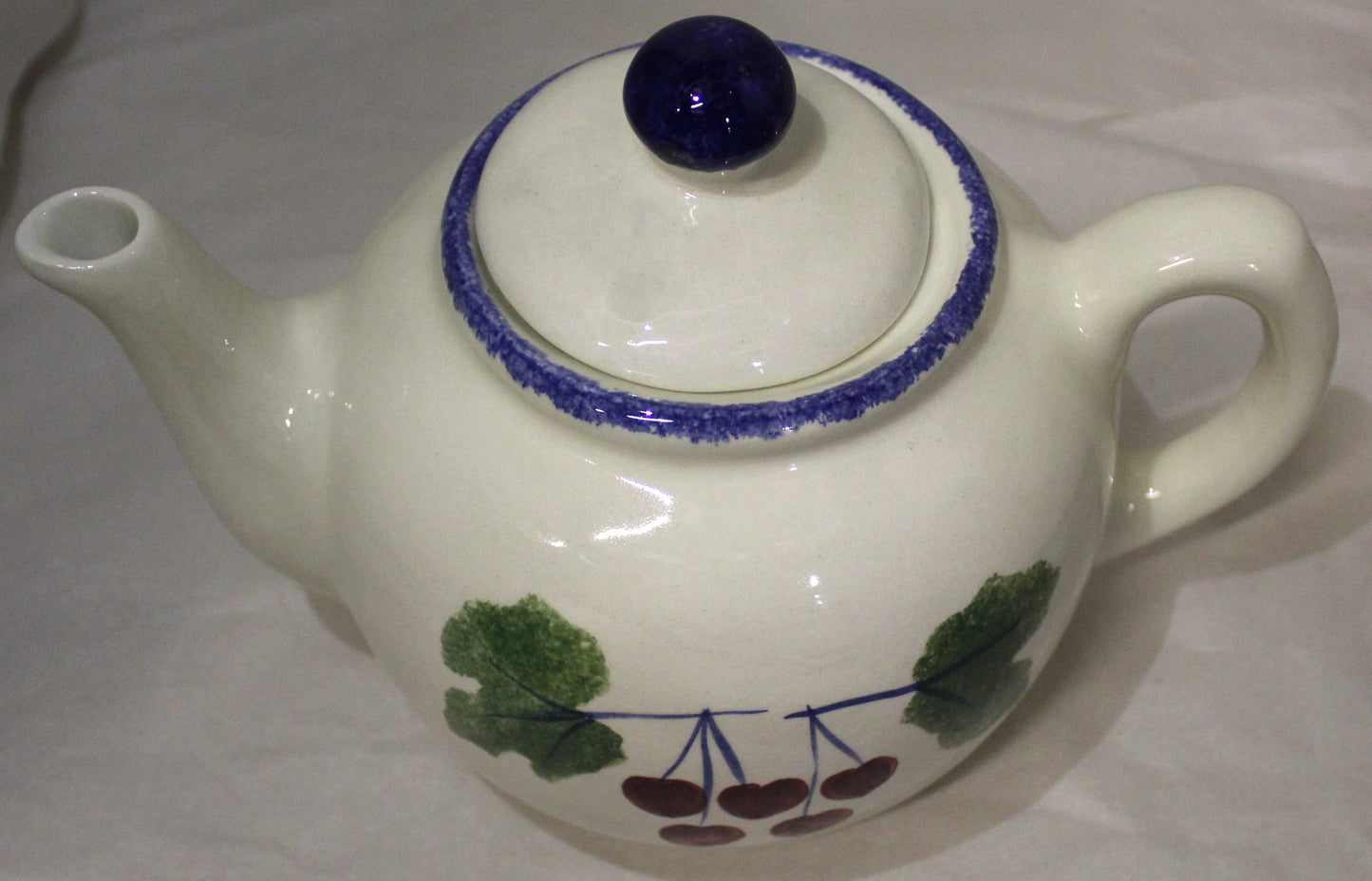 Tea Pot - Studio Poole Dorset Fruits Cherries Design