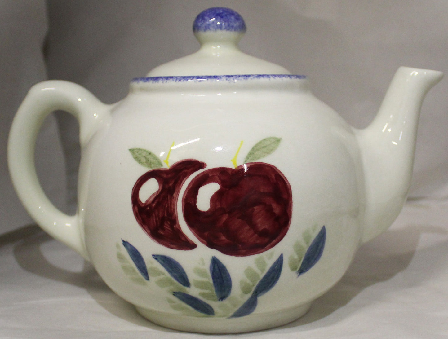 Tea Pot - Studio Poole Dorset Fruits Apples Design