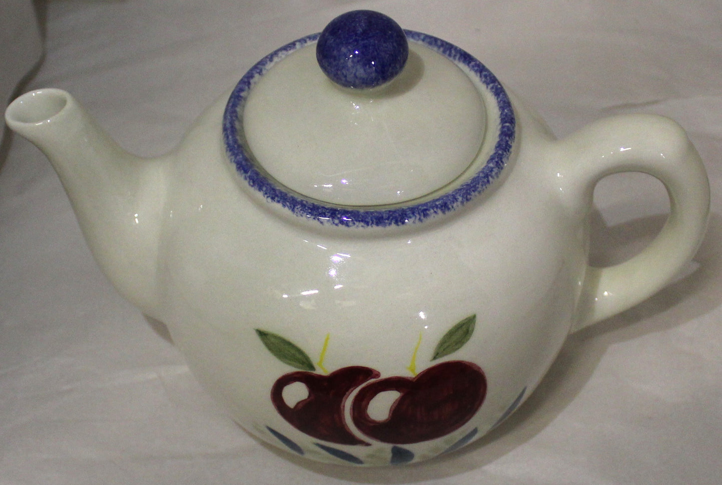 Tea Pot - Studio Poole Dorset Fruits Apples Design