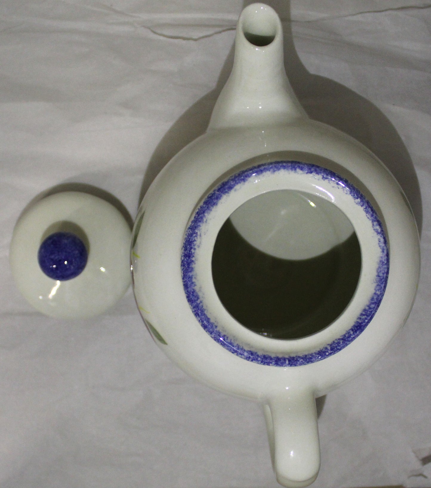 Tea Pot - Studio Poole Dorset Fruits Apples Design