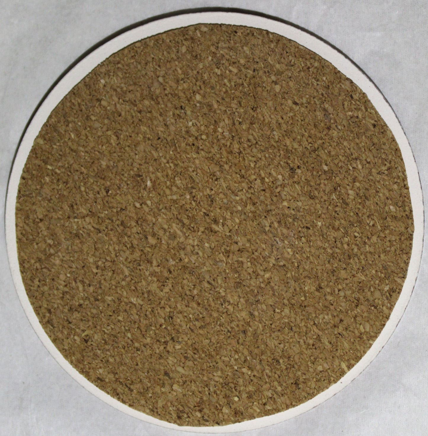 Ceramic hand painted coaster cork backed for protection- Studio Poole Eternity Design