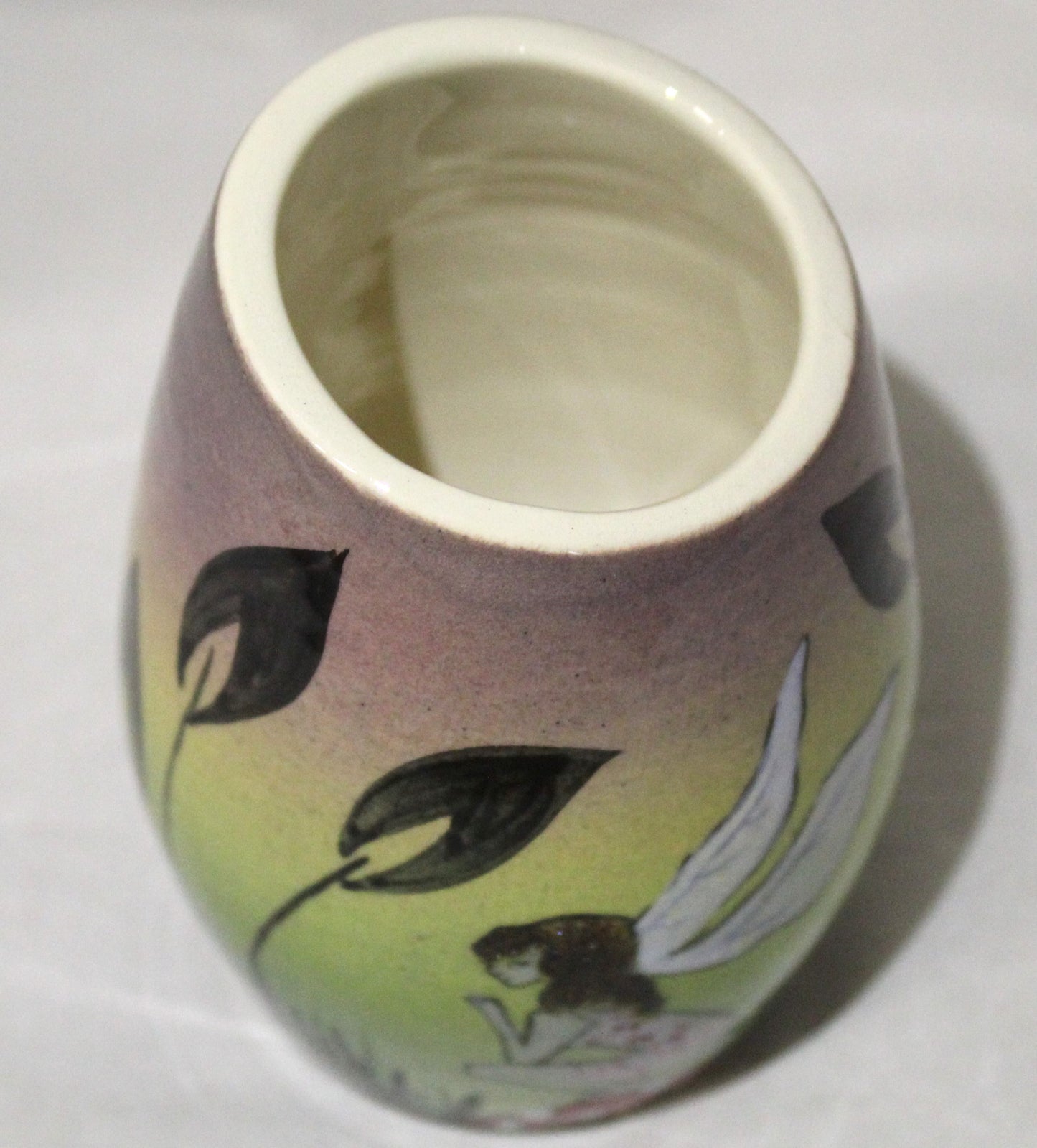Hand-thrown, Mini Vase - Fairies design
