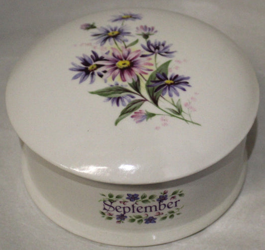 Floral Birth Month Trinket Box - September