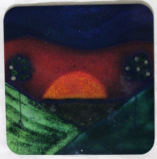 MDF Coaster - Studio Poole Sunrise design