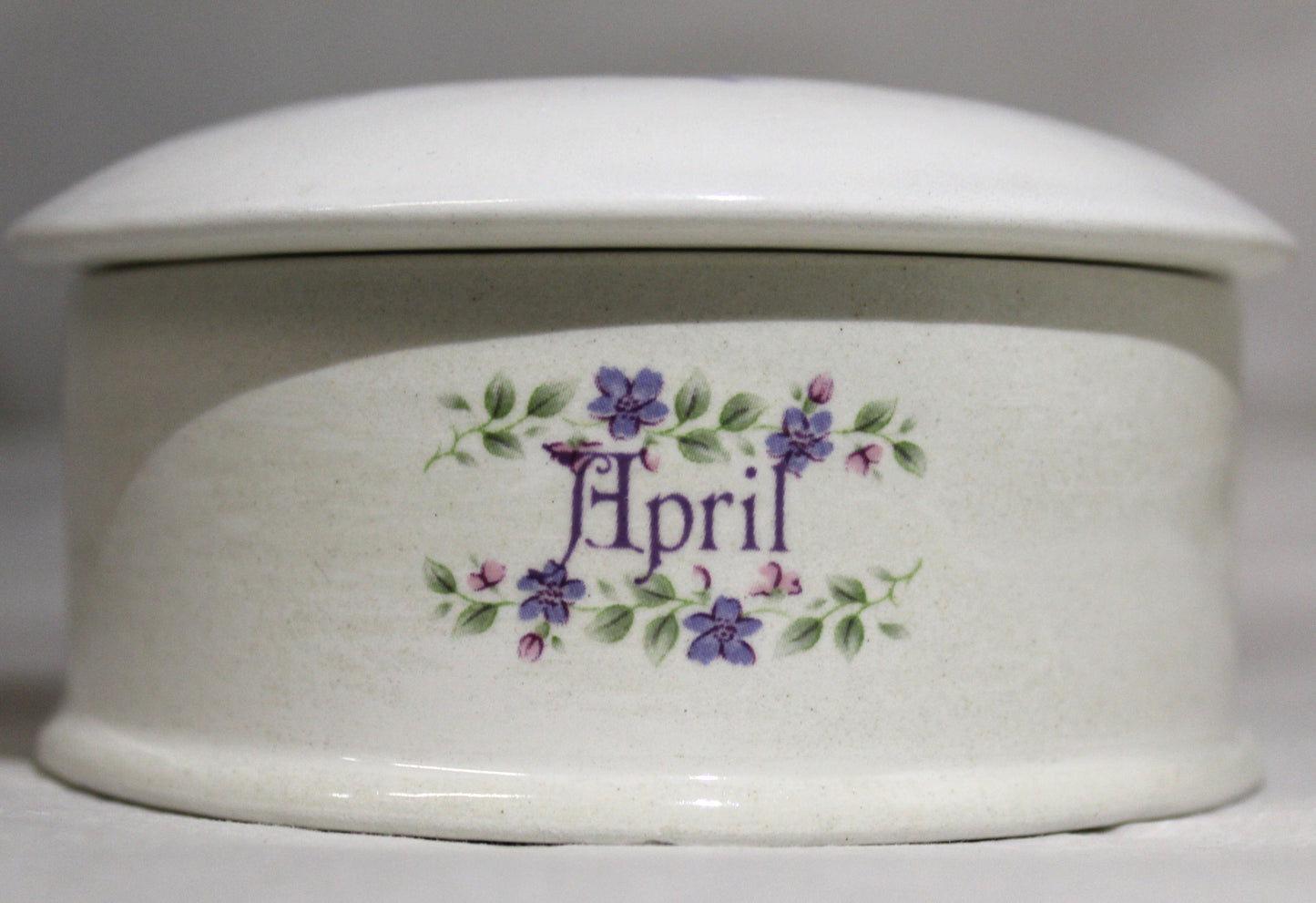 Floral Birth Month Trinket Box - April