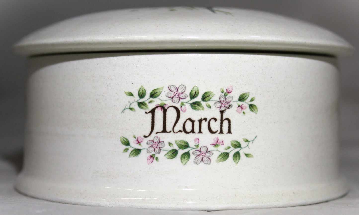 Floral Birth Month Trinket Box - March