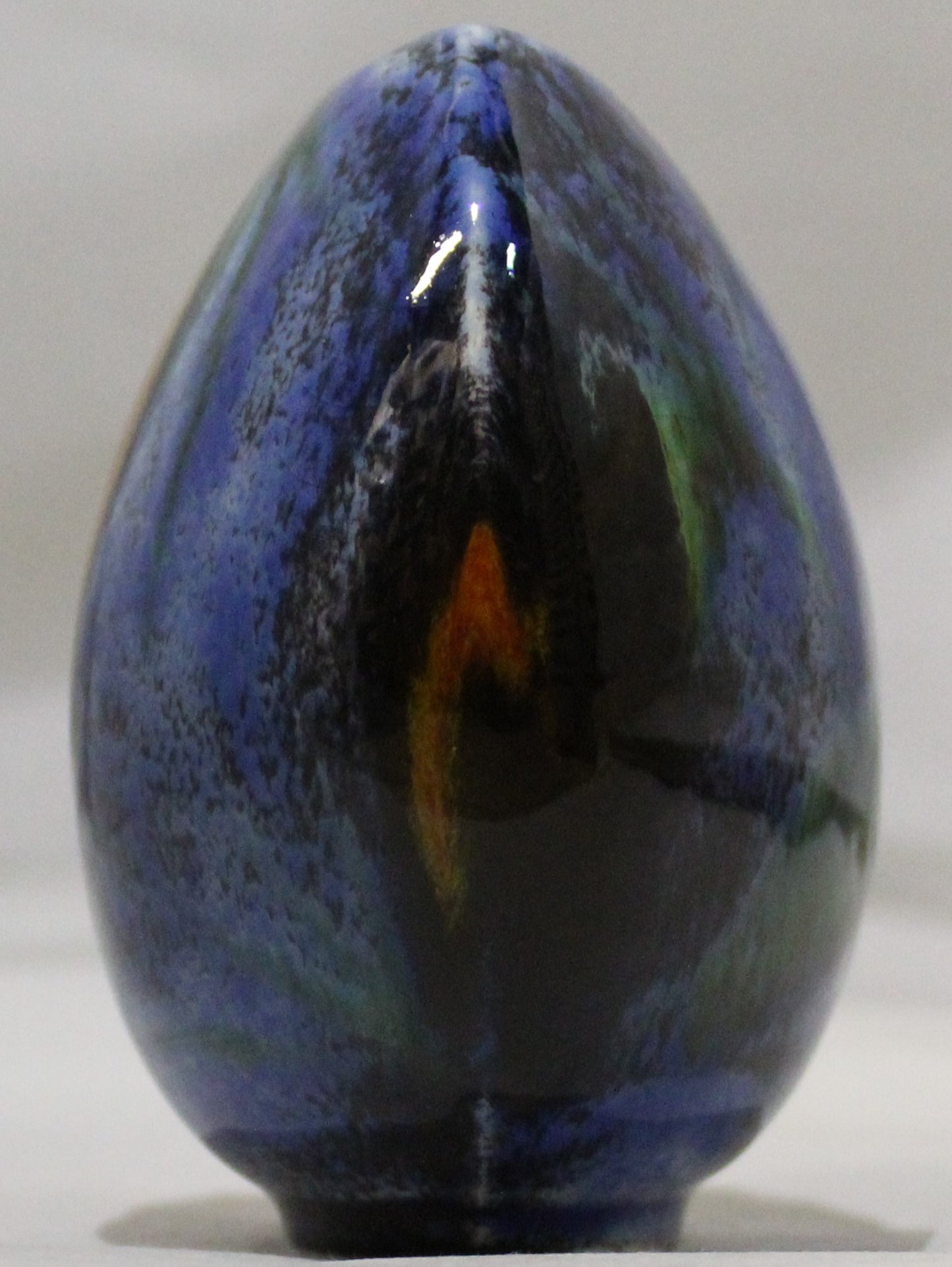Hand-thrown, Mini Purse Vase - Wild Poppy design