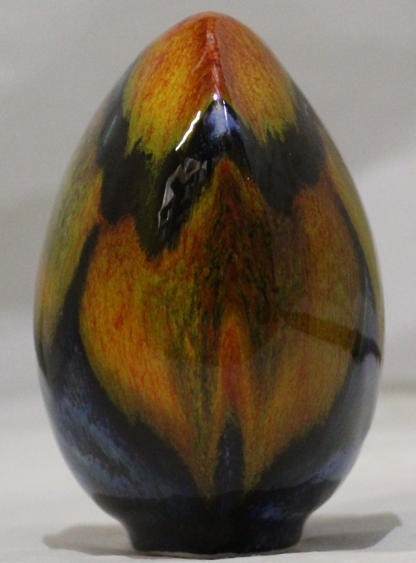 Hand-thrown, Mini Purse Vase - Wild Poppy design