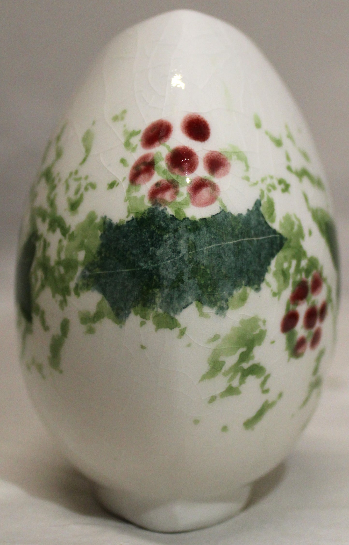 Hand-thrown, Mini Purse Vase - Winter Vine design