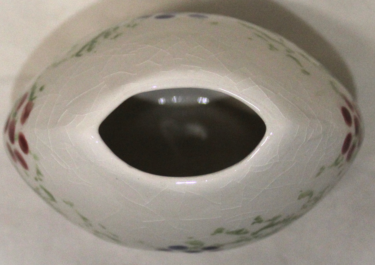 Hand-thrown, Mini Purse Vase - Winter Vine design