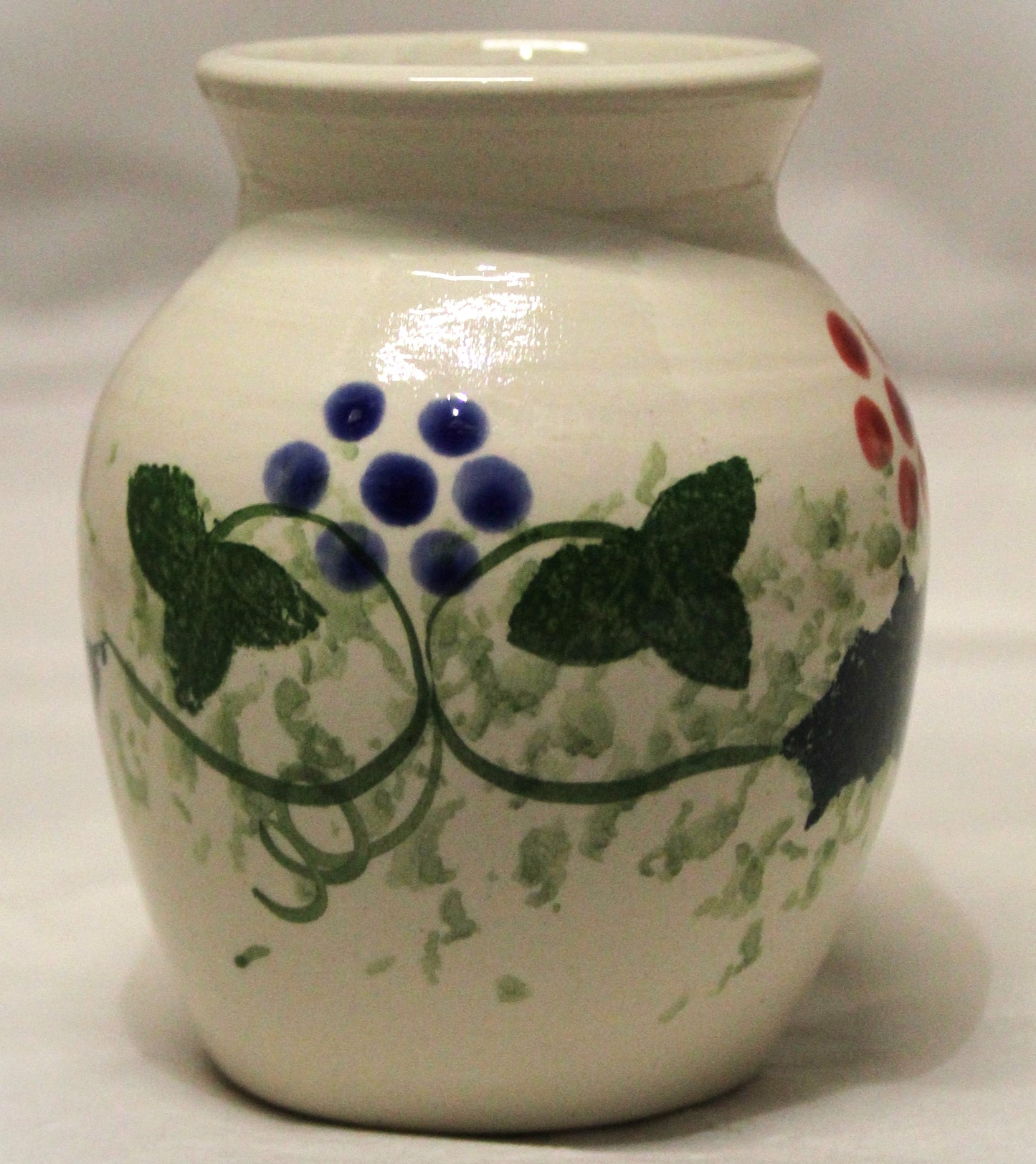 Hand-thrown, Mini Vase - Winter Vine design