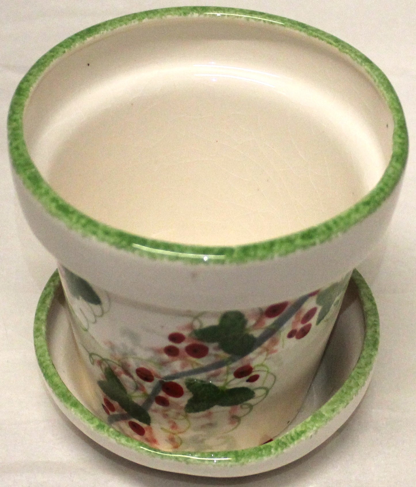 Small Plant Pot - Winter Vine Design