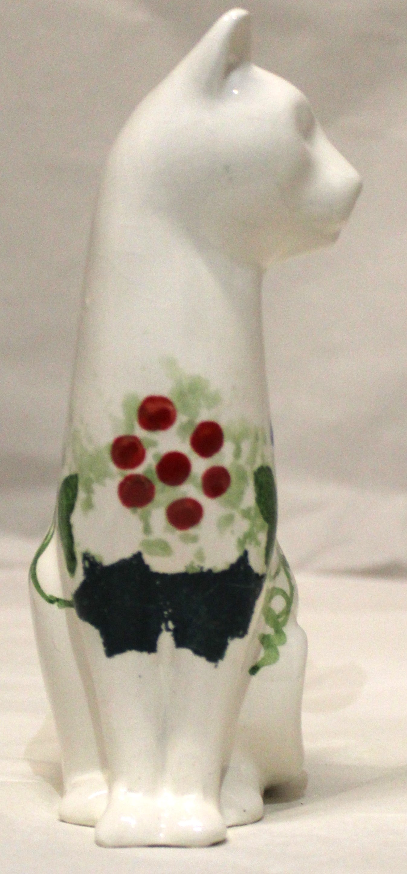 Studio Poole Cat (right) - Winter Vine design