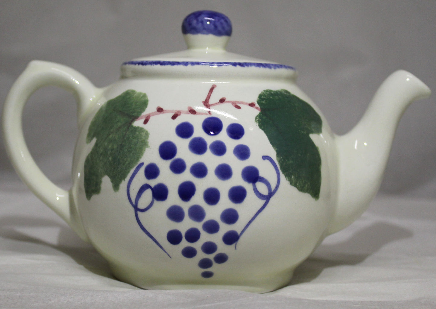 Tea Pot - Studio Poole Dorset Fruits Grapes Design