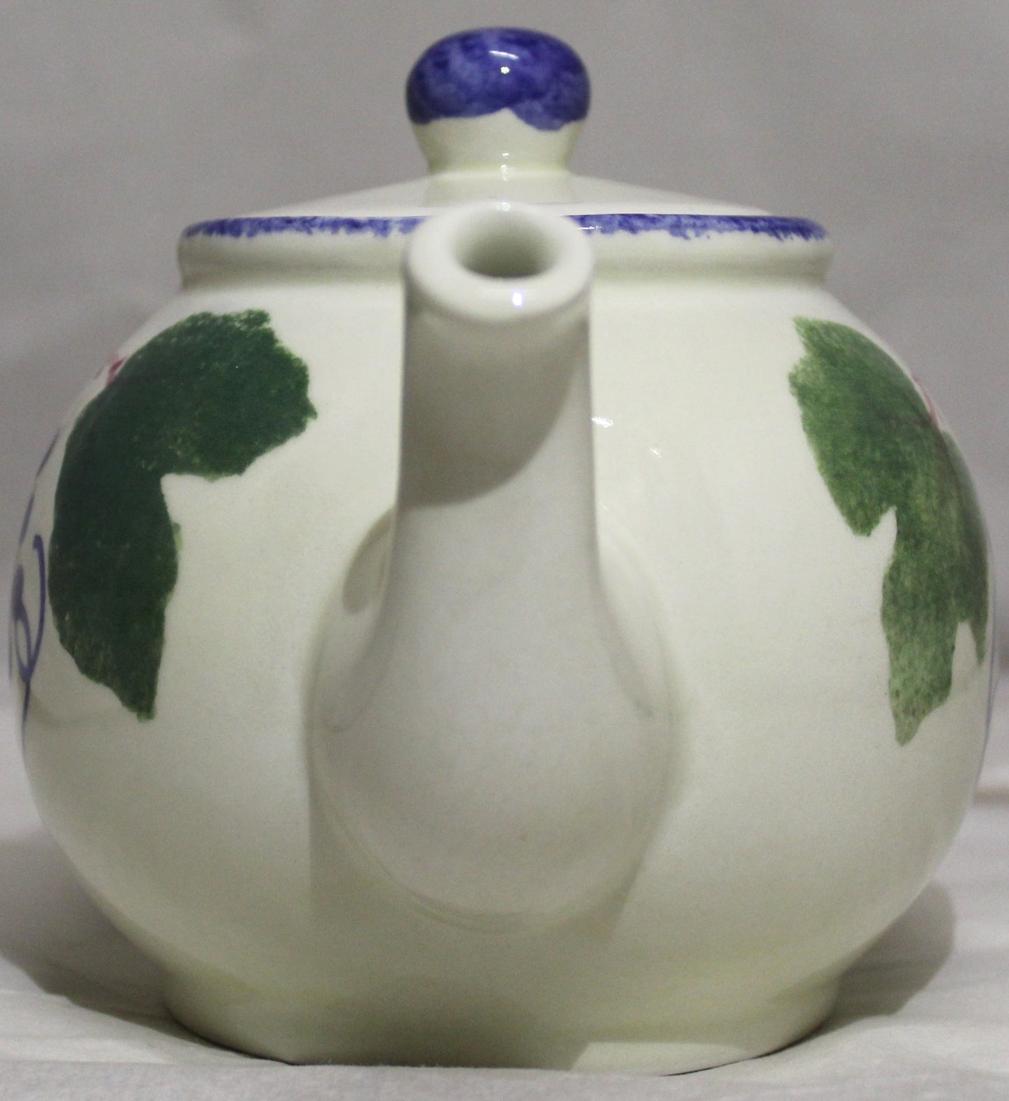 Tea Pot - Studio Poole Dorset Fruits Grapes Design