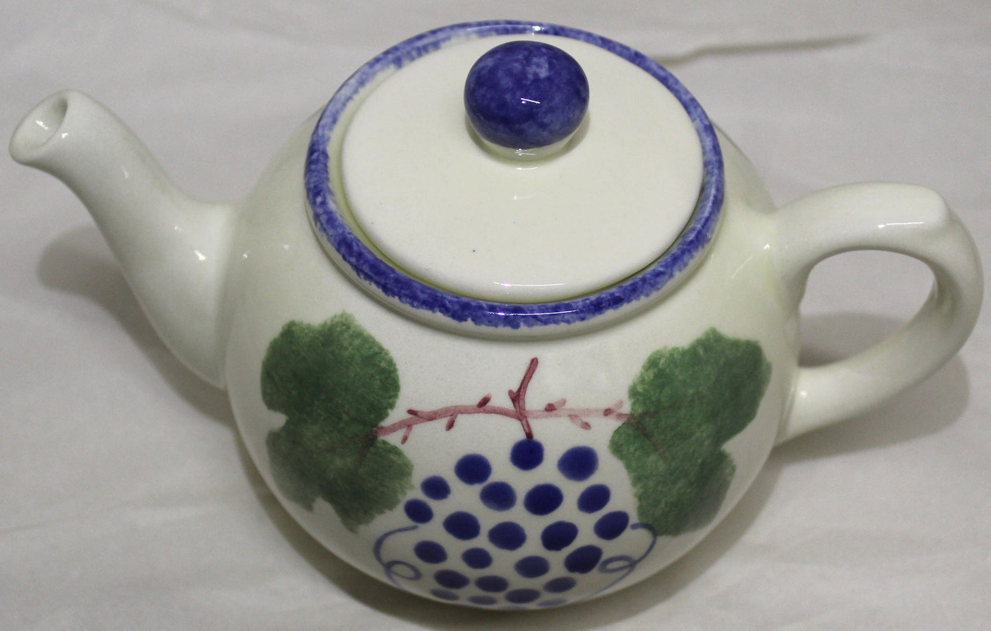 Tea Pot - Studio Poole Dorset Fruits Grapes Design