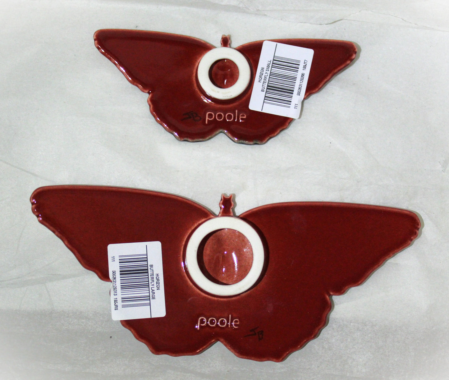 Poole Pottery Horizon Butterfly Pair