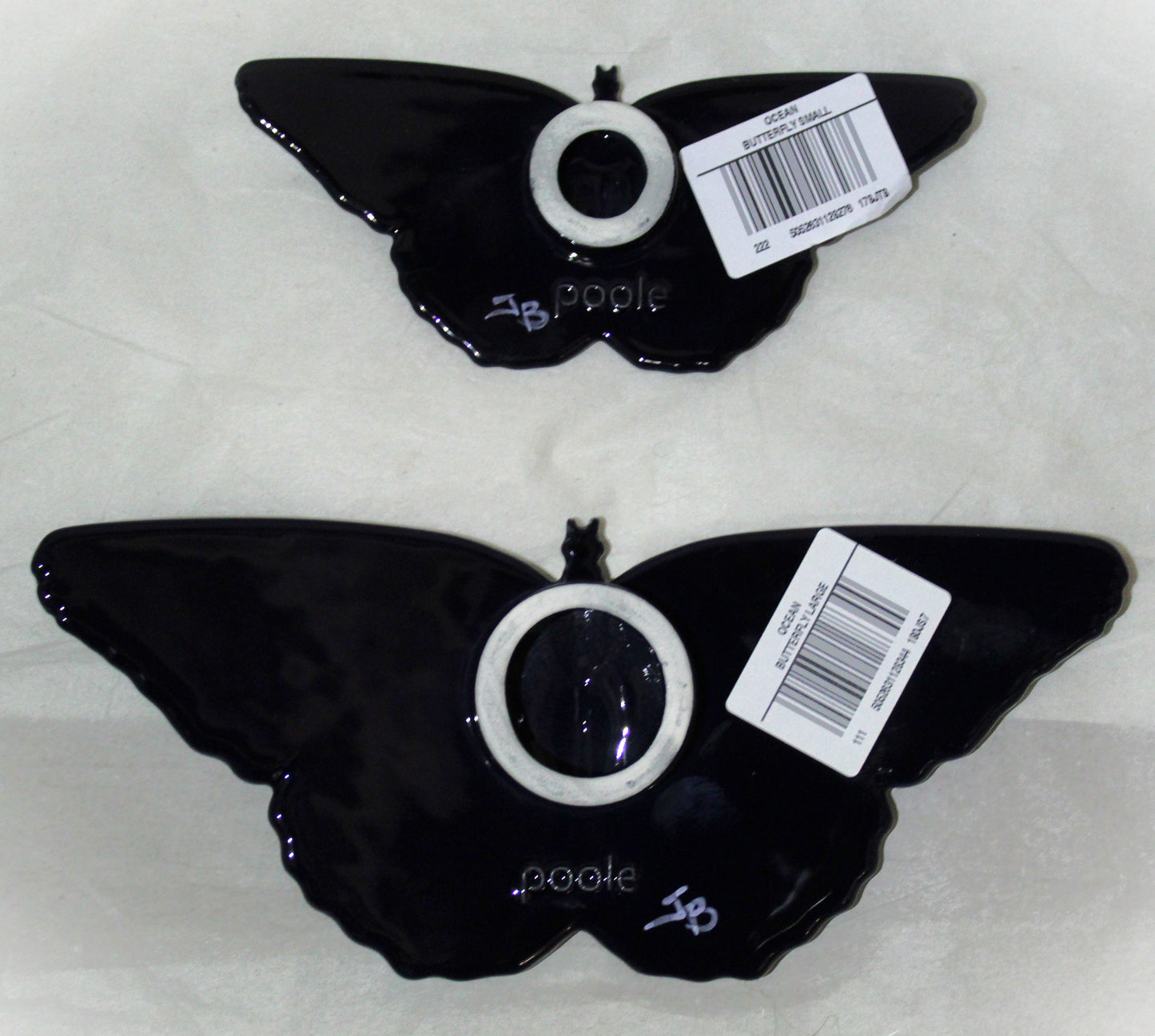 Poole Pottery Ocean Butterfly Pair