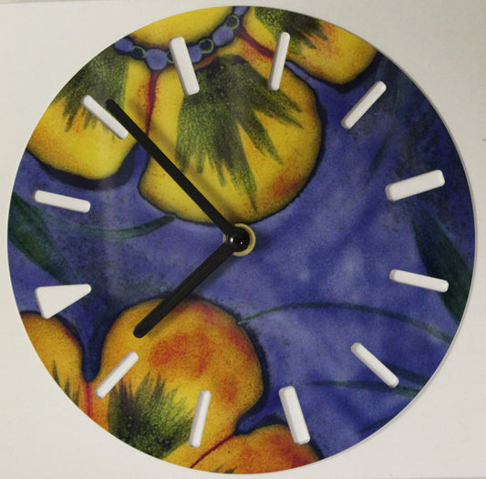 Sublimation Clock - Wild Poppy design