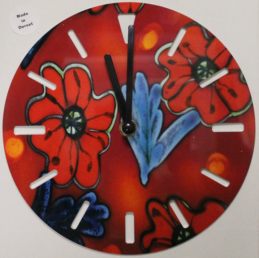 Sublimation Clock - Poppyfield design