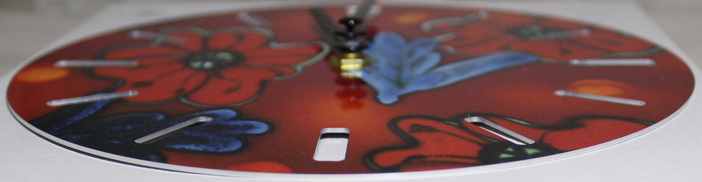 Sublimation Clock - Poppyfield design