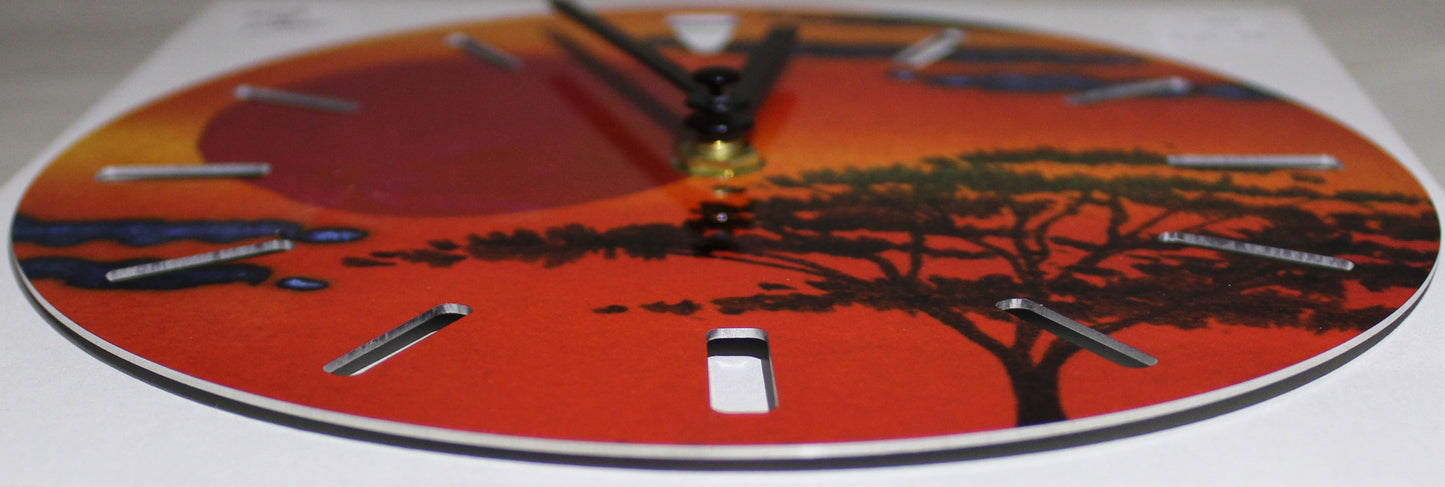 Sublimation Clock - African Sky design
