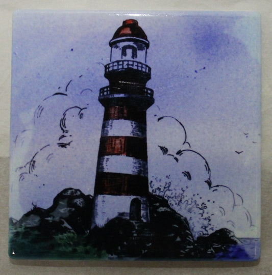 Sublimation Ceramic Coaster - Cork backed (square) - Studio Lighthouse design