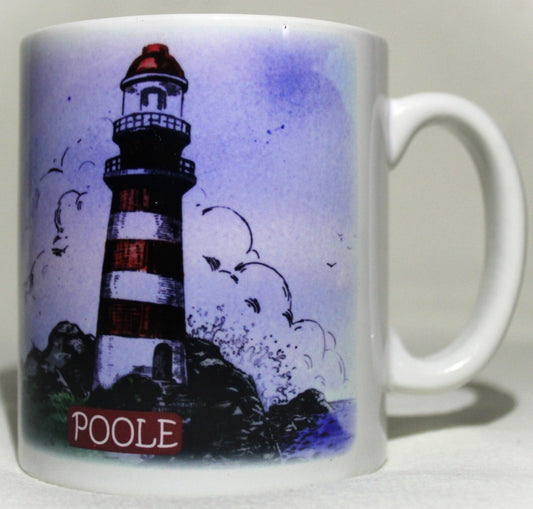 Poole Sublimation Mug - Studio Poole Lighthouse design