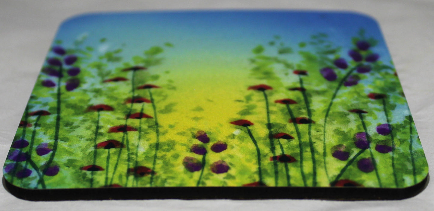 MDF Coaster - Studio Poole Meadow Field Blue