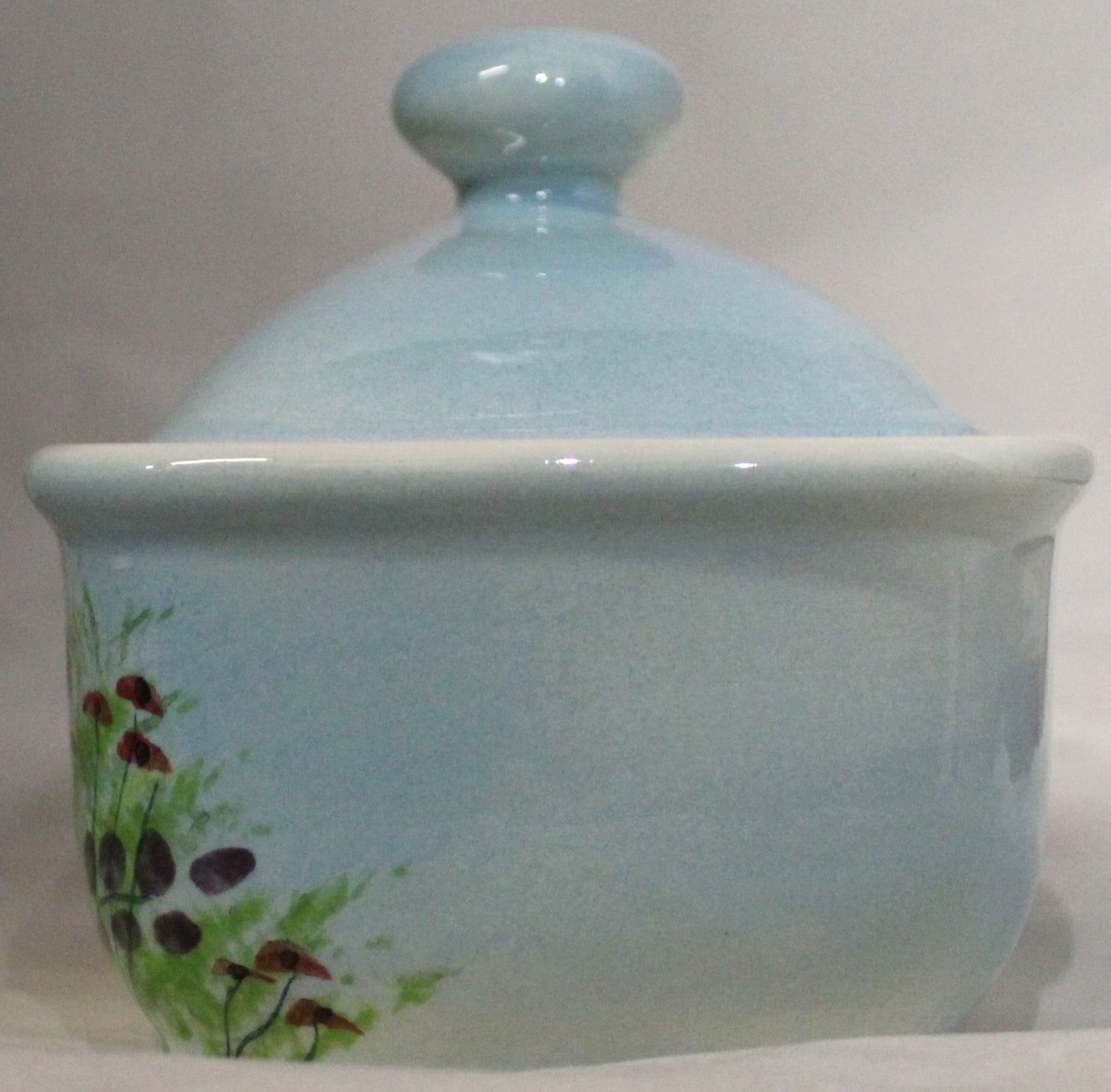 Butter Dish - Studio Poole Meadow Field Blue
