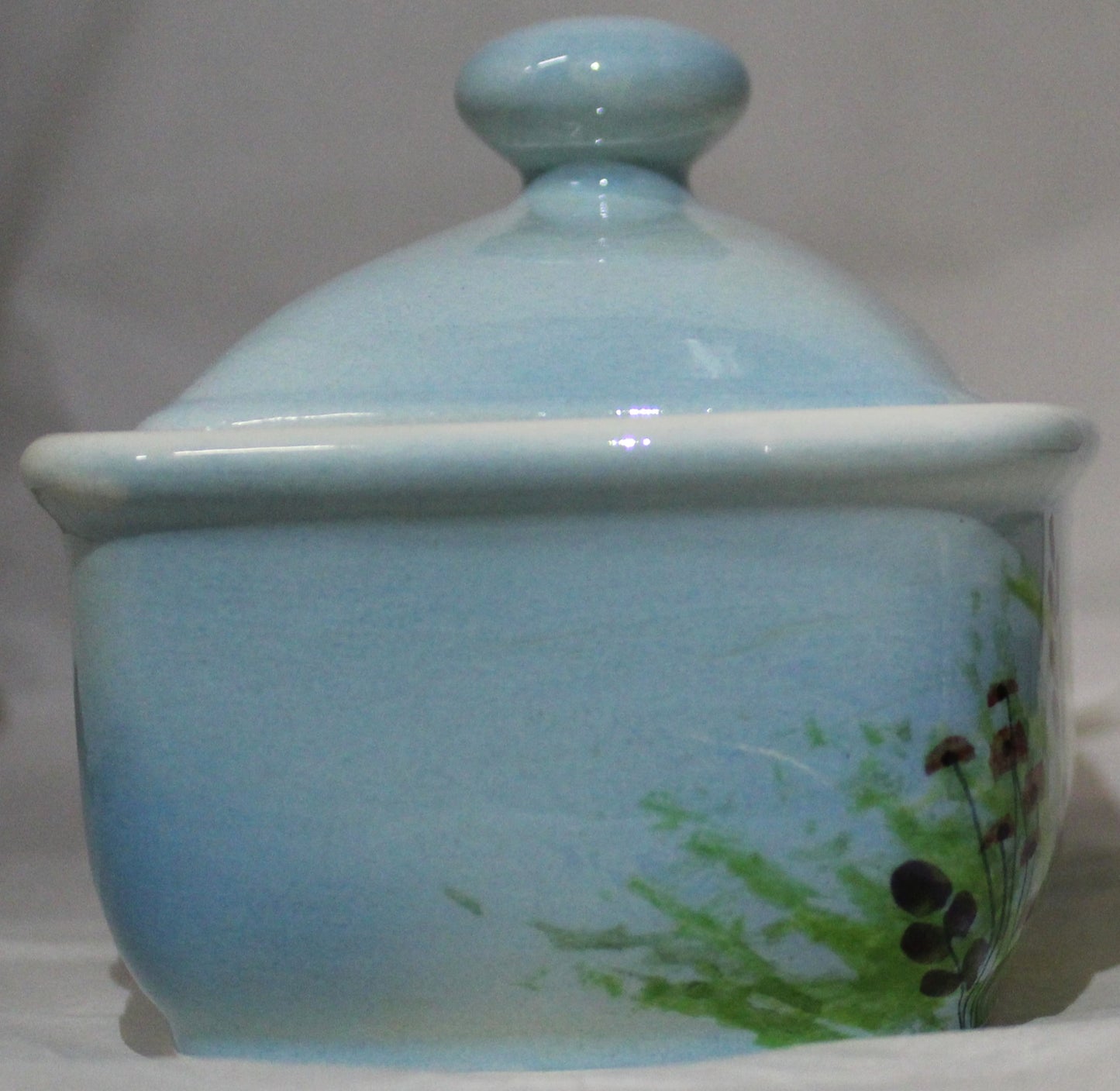 Butter Dish - Studio Poole Meadow Field Blue