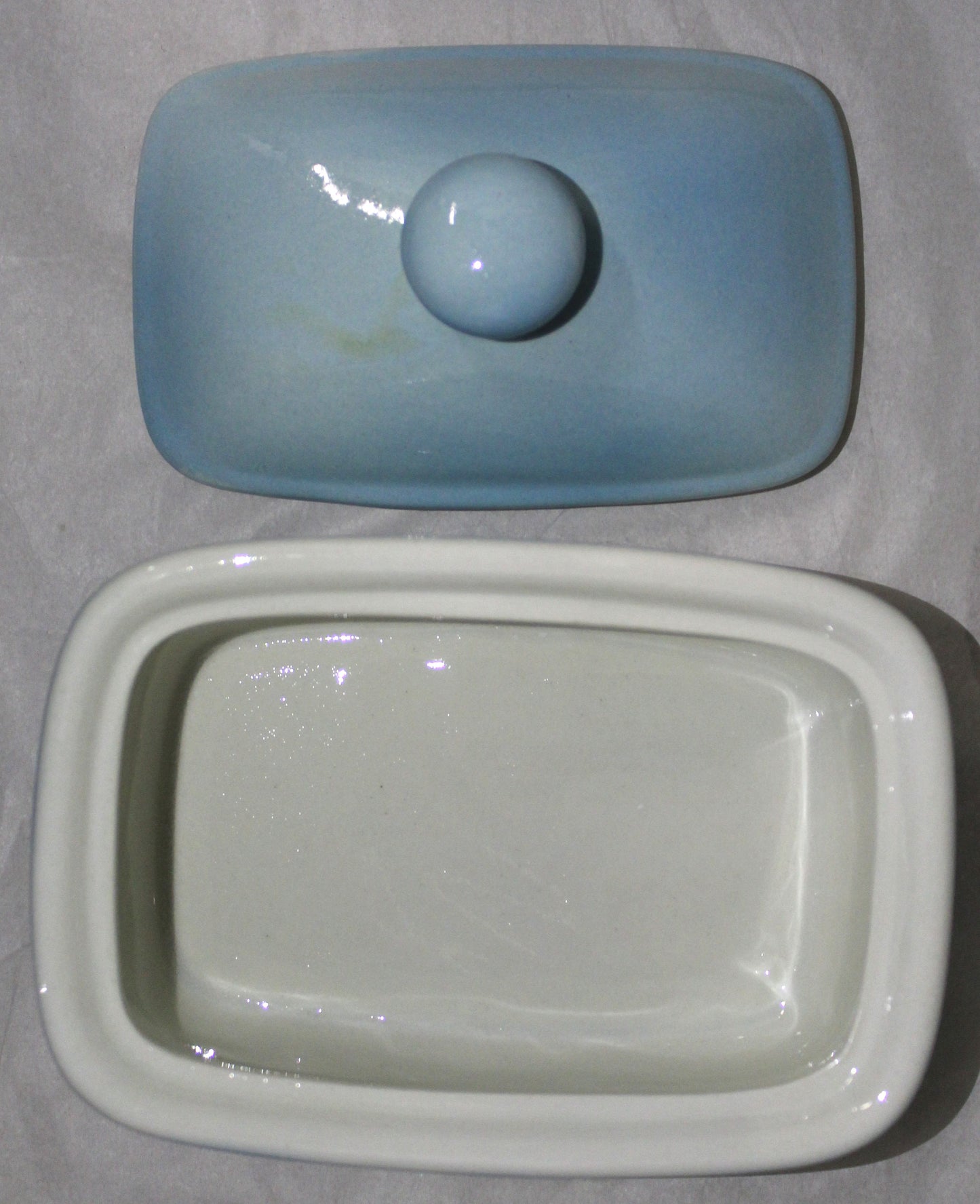 Butter Dish - Studio Poole Meadow Field Blue