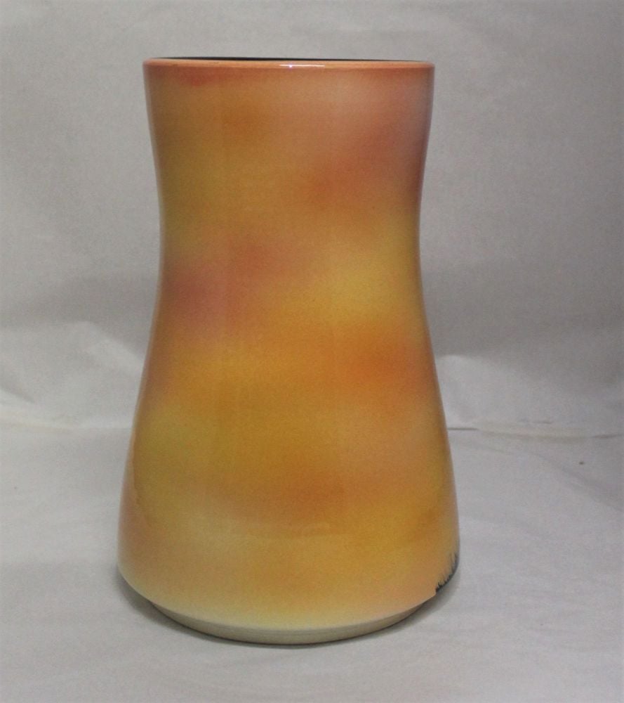 Hand Thrown 9 inch Vase - Mourning Soldier - Orange