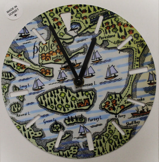 Sublimation Clock - Poole Quay Map design