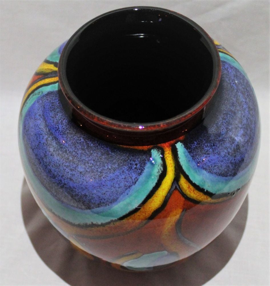 Bulbous Vase - Peacock