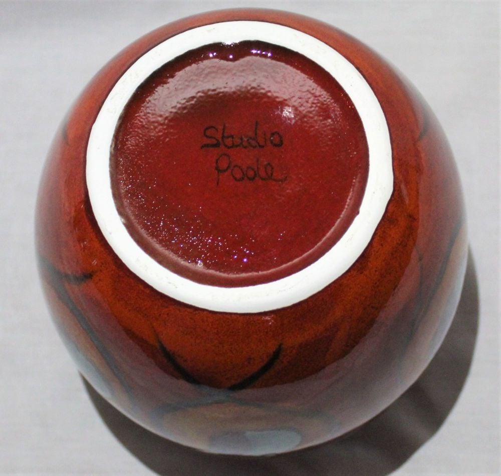 Bulbous Vase - Peacock