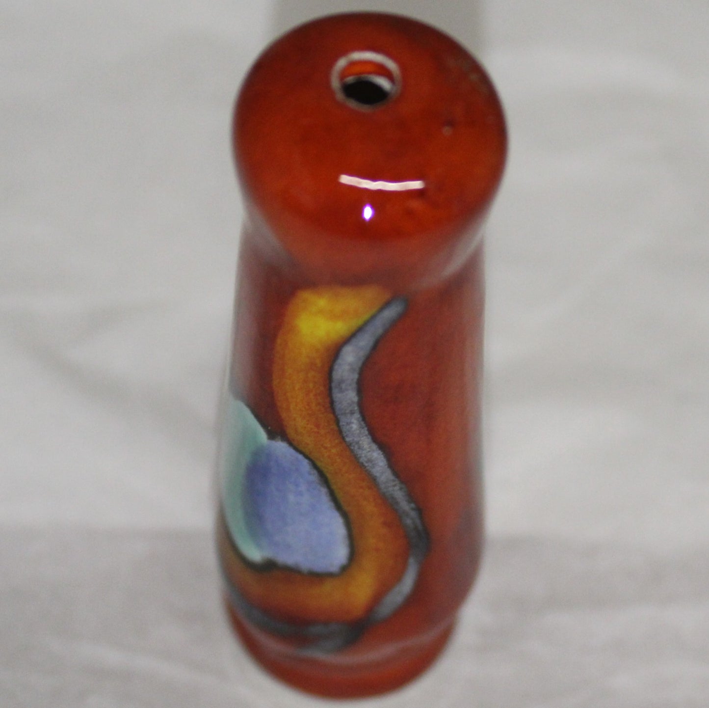 Ceramic Pull-Cord Handle - Peacock design