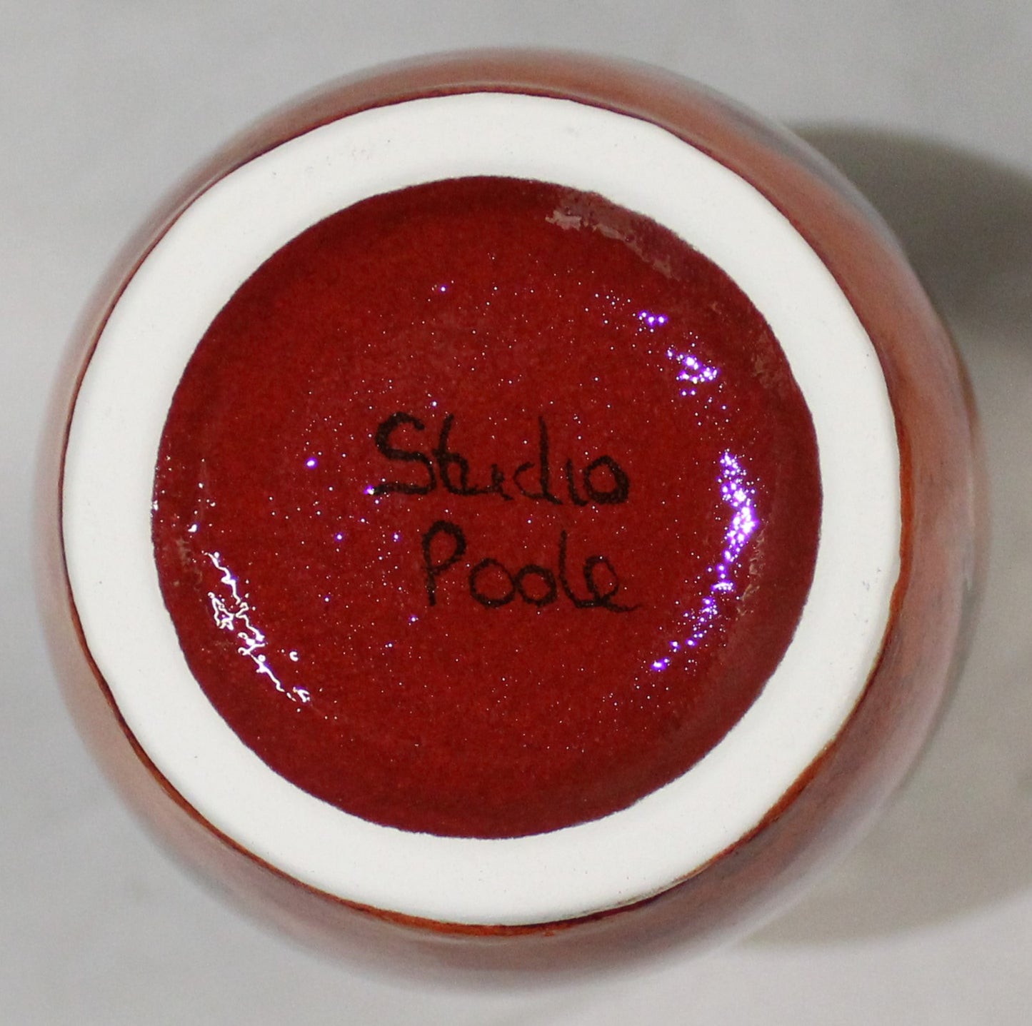 Torpedo Vase - Studio Poole Peacock