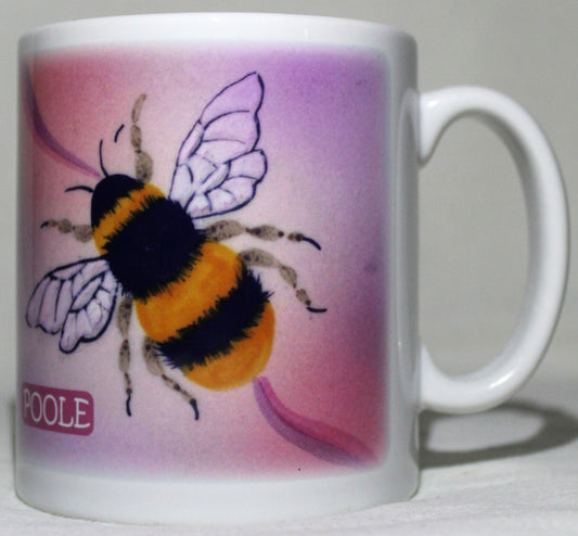 Poole Sublimation Mug - Studio Poole Pink Bees design