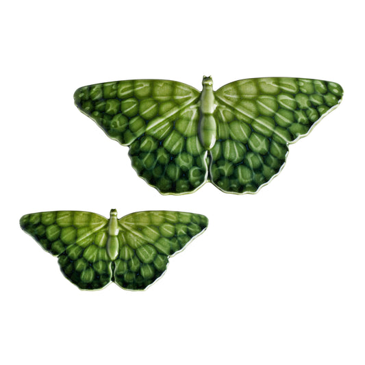 Poole Pottery Maya Butterfly Pair