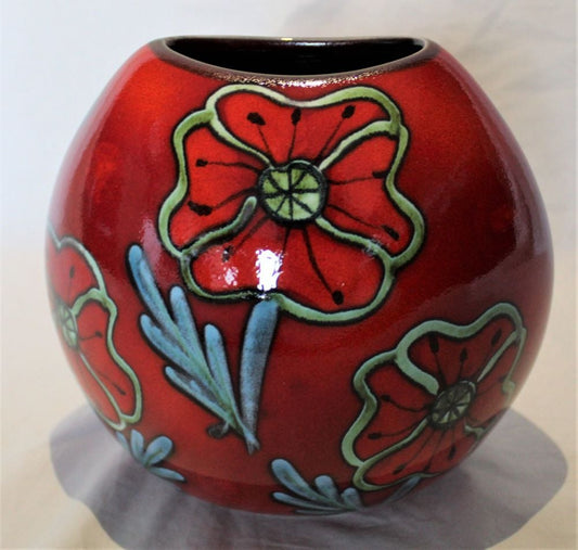 20cm Purse Vase - Poppyfield design