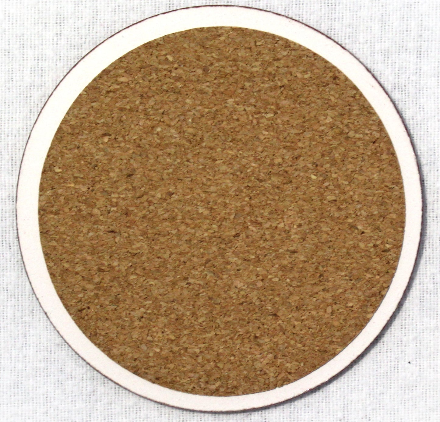 Ceramic hand painted coaster cork backed for protection - Studio Poole Poppyfield design